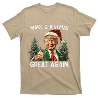 Make Christmas Great Again Funny Santa Trump 2024 Xmas T-Shirt