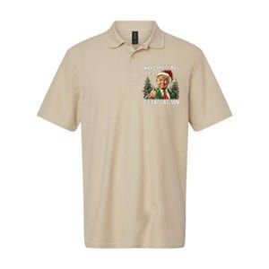 Make Christmas Great Again Funny Santa Trump 2024 Xmas Softstyle Adult Sport Polo