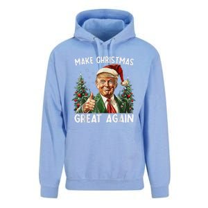 Make Christmas Great Again Funny Santa Trump 2024 Xmas Unisex Surf Hoodie