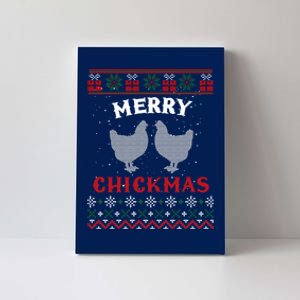 Merry Chickmas Gift For Christmas Lovers Canvas