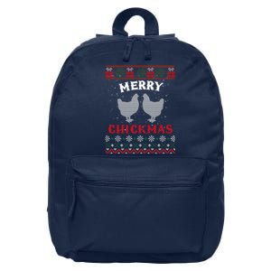 Merry Chickmas Gift For Christmas Lovers 16 in Basic Backpack