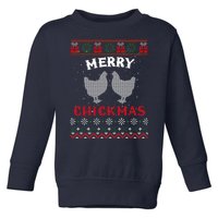 Merry Chickmas Gift For Christmas Lovers Toddler Sweatshirt