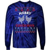 Merry Chickmas Gift For Christmas Lovers Tie-Dye Long Sleeve Shirt