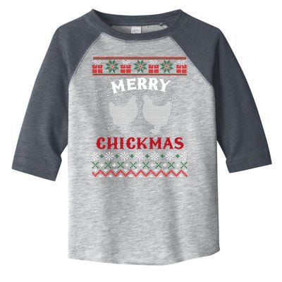 Merry Chickmas Gift For Christmas Lovers Toddler Fine Jersey T-Shirt