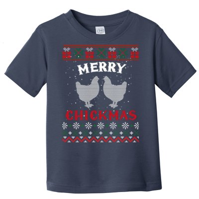 Merry Chickmas Gift For Christmas Lovers Toddler T-Shirt