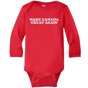 Make Canada Great Again Canada 51st State Funny Baby Long Sleeve Bodysuit