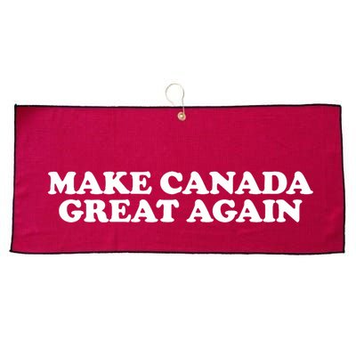 Make Canada Great Again Canada 51st State Funny Large Microfiber Waffle Golf Towel