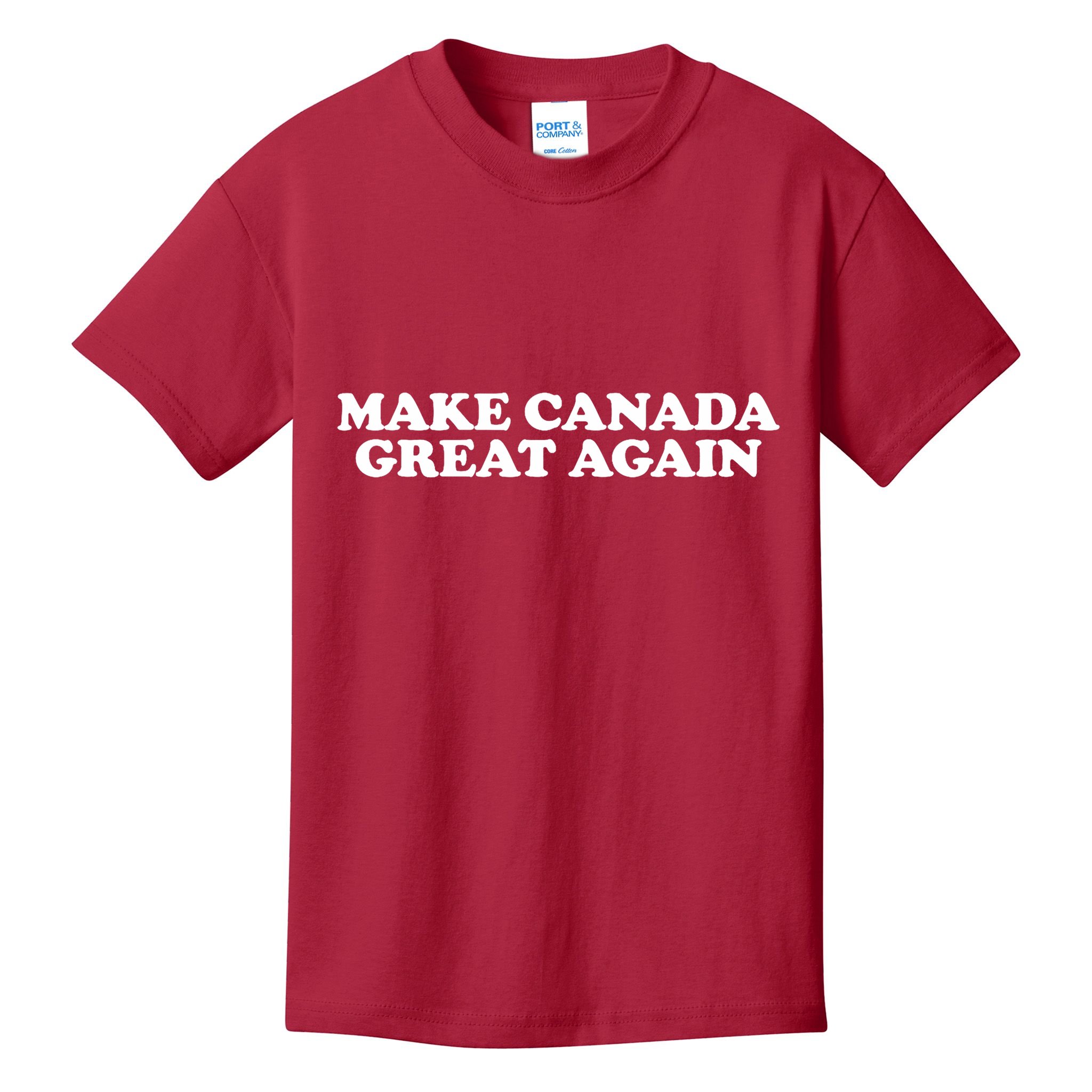 Make Canada Great Again Canada 51st State Funny Kids T-Shirt