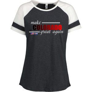 Make Colorado Great Again Enza Ladies Jersey Colorblock Tee