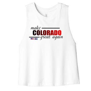 Make Colorado Great Again Women's Racerback Cropped Tank