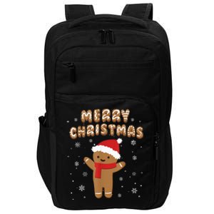 Merry Christmas Gingerbread Merry Christmas Cookie Bakers Impact Tech Backpack