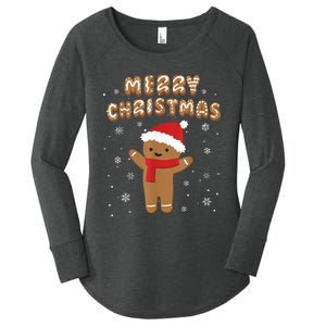 Merry Christmas Gingerbread Merry Christmas Cookie Bakers Women's Perfect Tri Tunic Long Sleeve Shirt