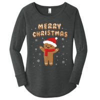 Merry Christmas Gingerbread Merry Christmas Cookie Bakers Women's Perfect Tri Tunic Long Sleeve Shirt