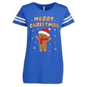 Merry Christmas Gingerbread Merry Christmas Cookie Bakers Enza Ladies Jersey Football T-Shirt