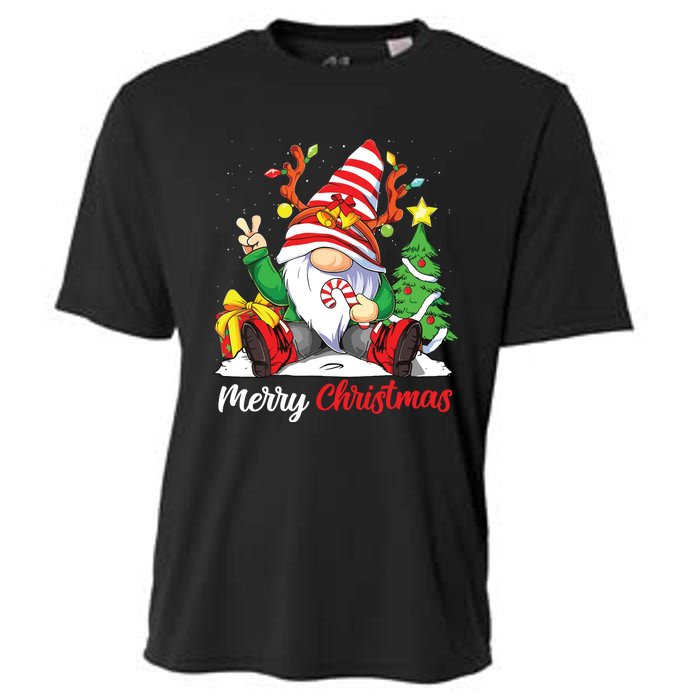 Merry Christmas Gnome Family Christmas Shirts For Women Cooling Performance Crew T-Shirt