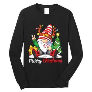 Merry Christmas Gnome Family Christmas Shirts For Women Long Sleeve Shirt