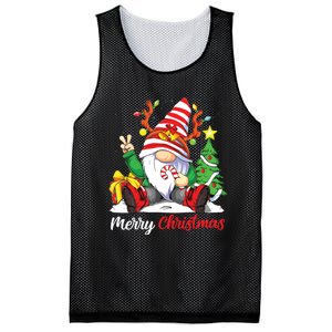 Merry Christmas Gnome Family Christmas Shirts For Women Mesh Reversible Basketball Jersey Tank