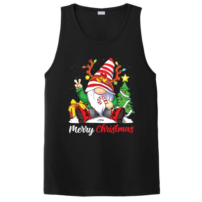 Merry Christmas Gnome Family Christmas Shirts For Women PosiCharge Competitor Tank