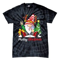 Merry Christmas Gnome Family Christmas Shirts For Women Tie-Dye T-Shirt