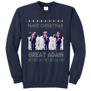 Make Christmas Great Again Ugly Sweaters Funny Trump 47 Xmas Sweatshirt