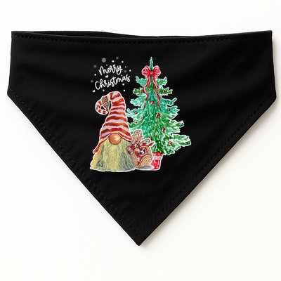 Merry Christmas Gnome Tree Festive Holiday USA-Made Doggie Bandana
