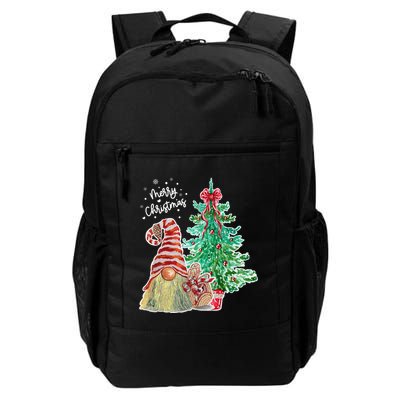 Merry Christmas Gnome Tree Festive Holiday Backpack
