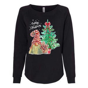 Merry Christmas Gnome Tree Festive Holiday Womens California Wash Sweatshirt