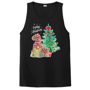 Merry Christmas Gnome Tree Festive Holiday PosiCharge Competitor Tank