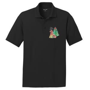 Merry Christmas Gnome Tree Festive Holiday PosiCharge RacerMesh Polo