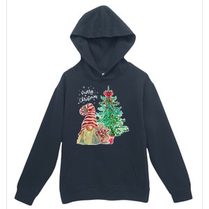 Merry Christmas Gnome Tree Festive Holiday Urban Pullover Hoodie