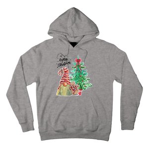 Merry Christmas Gnome Tree Festive Holiday Hoodie