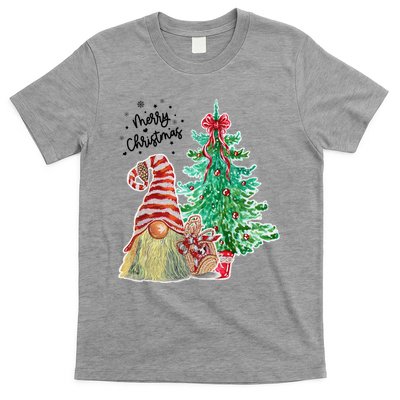 Merry Christmas Gnome Tree Festive Holiday T-Shirt