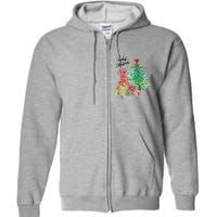 Merry Christmas Gnome Tree Festive Holiday Full Zip Hoodie