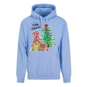 Merry Christmas Gnome Tree Festive Holiday Unisex Surf Hoodie