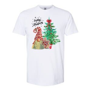 Merry Christmas Gnome Tree Festive Holiday Softstyle CVC T-Shirt