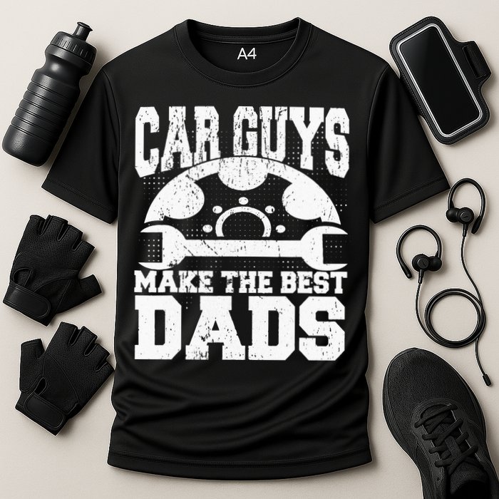 Mechanic Car Guys Make The Best Dads Fathers Day Cooling Performance Crew T-Shirt