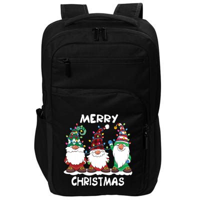 Merry Christmas Gnomes Xmas Family Women Impact Tech Backpack