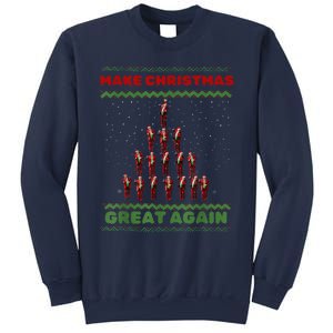 Make Christmas Great Again Funny Trump Xmas Snow Pajama Ugly Sweatshirt