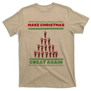 Make Christmas Great Again Funny Trump Xmas Snow Pajama Ugly T-Shirt