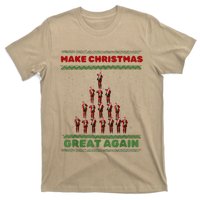 Make Christmas Great Again Funny Trump Xmas Snow Pajama Ugly T-Shirt