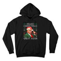 Make Christmas Great Again Funny Trump Xmas Snow Pajama Ugly Tall Hoodie