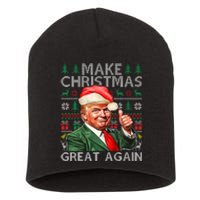 Make Christmas Great Again Funny Trump Xmas Snow Pajama Ugly Short Acrylic Beanie