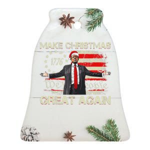 Make Christmas Great Again Santa Trump Xmas We The People Ceramic Bell Ornament