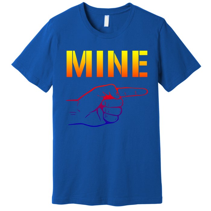 Mine Cool Gift Valentine's Day Meaningful Gift Premium T-Shirt