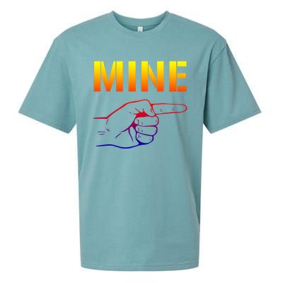 Mine Cool Gift Valentine's Day Meaningful Gift Sueded Cloud Jersey T-Shirt