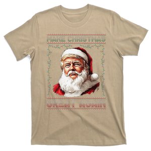 Make Christmas Great Again Funny Santa Trump 2024 Xmas T-Shirt