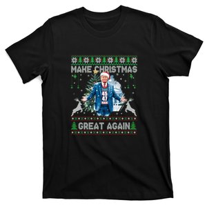 Make Christmas Great Again Ugly Sweaters Funny Trump 47 Xmas Sweatshirt T-Shirt