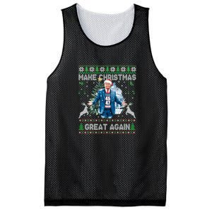 Make Christmas Great Again Ugly Sweaters Funny Trump 47 Xmas Sweatshirt Mesh Reversible Basketball Jersey Tank