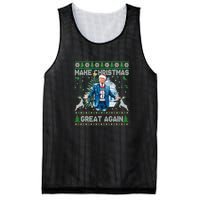 Make Christmas Great Again Ugly Sweaters Funny Trump 47 Xmas Sweatshirt Mesh Reversible Basketball Jersey Tank