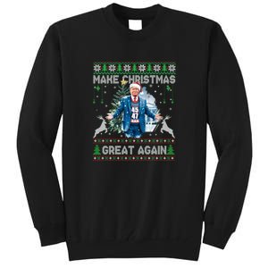 Make Christmas Great Again Ugly Sweaters Funny Trump 47 Xmas Sweatshirt Tall Sweatshirt